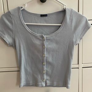brandy melville blue zelly top